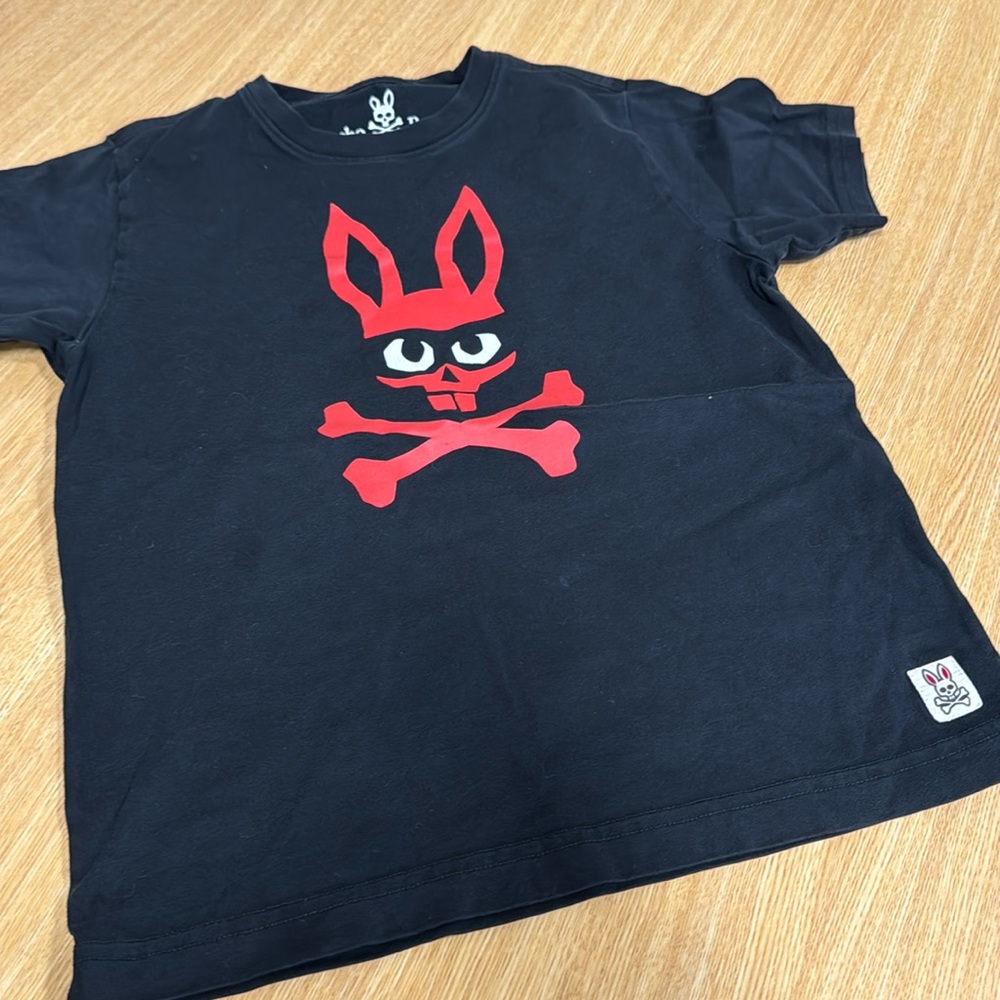 Psycho Bunny t-shirt, size 10/12. Gentle used condition.